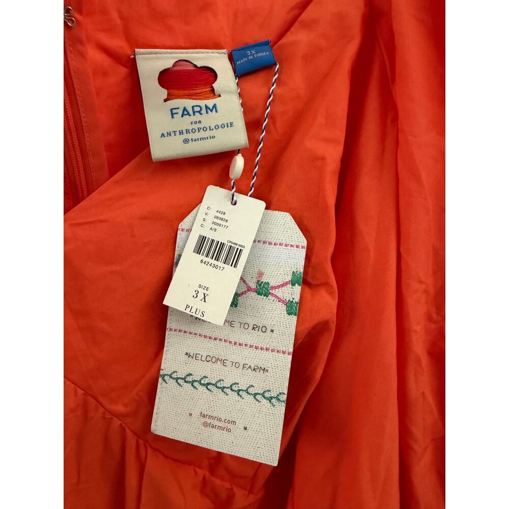 Farm Rio Tiered Colorblocked Maxi Dress NWT 3X Plus - Picture 4 of 4